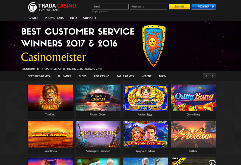Онлайн казино Trada Casino